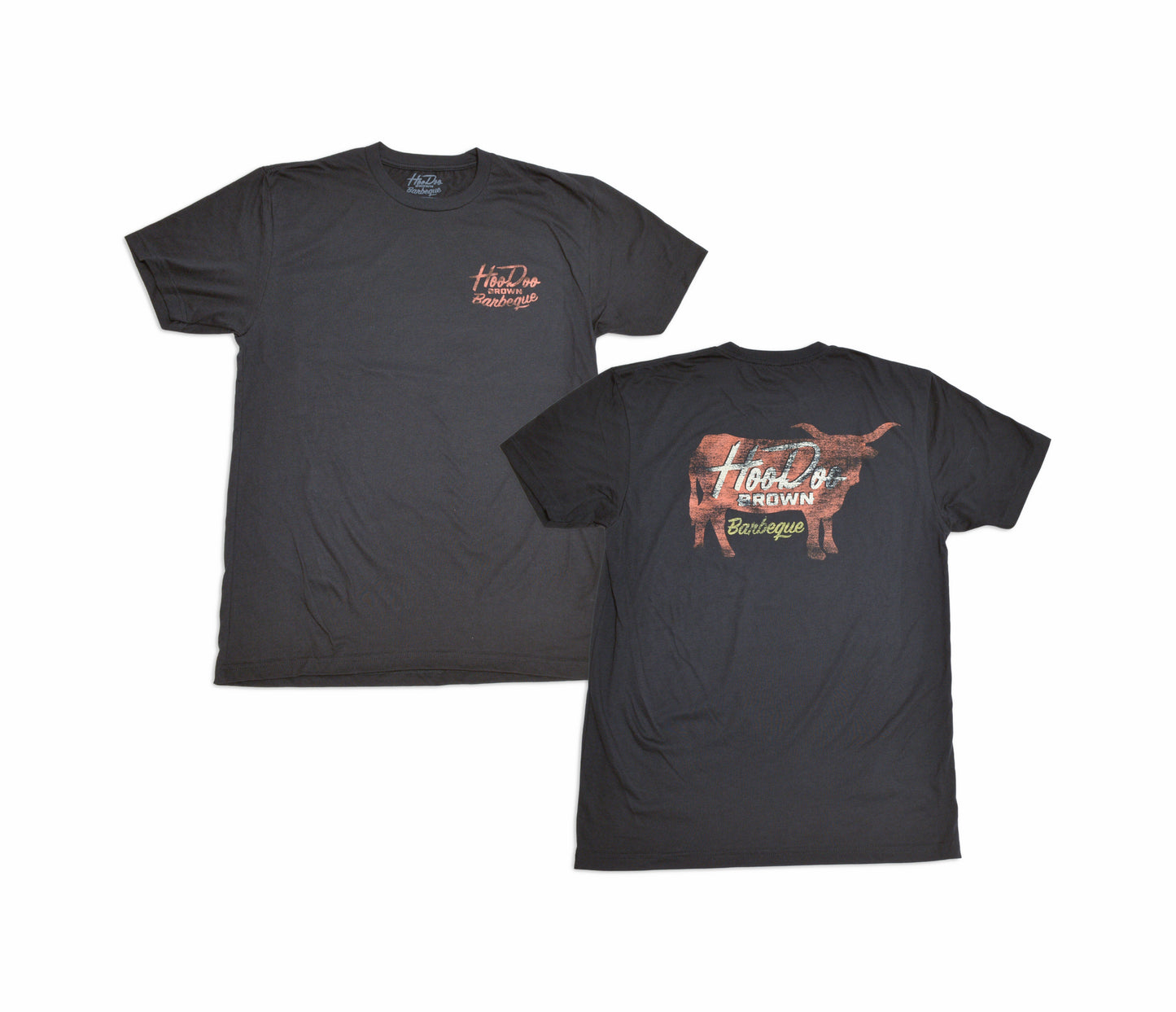 HOODOO BROWN DISTRESS PRINT TEE