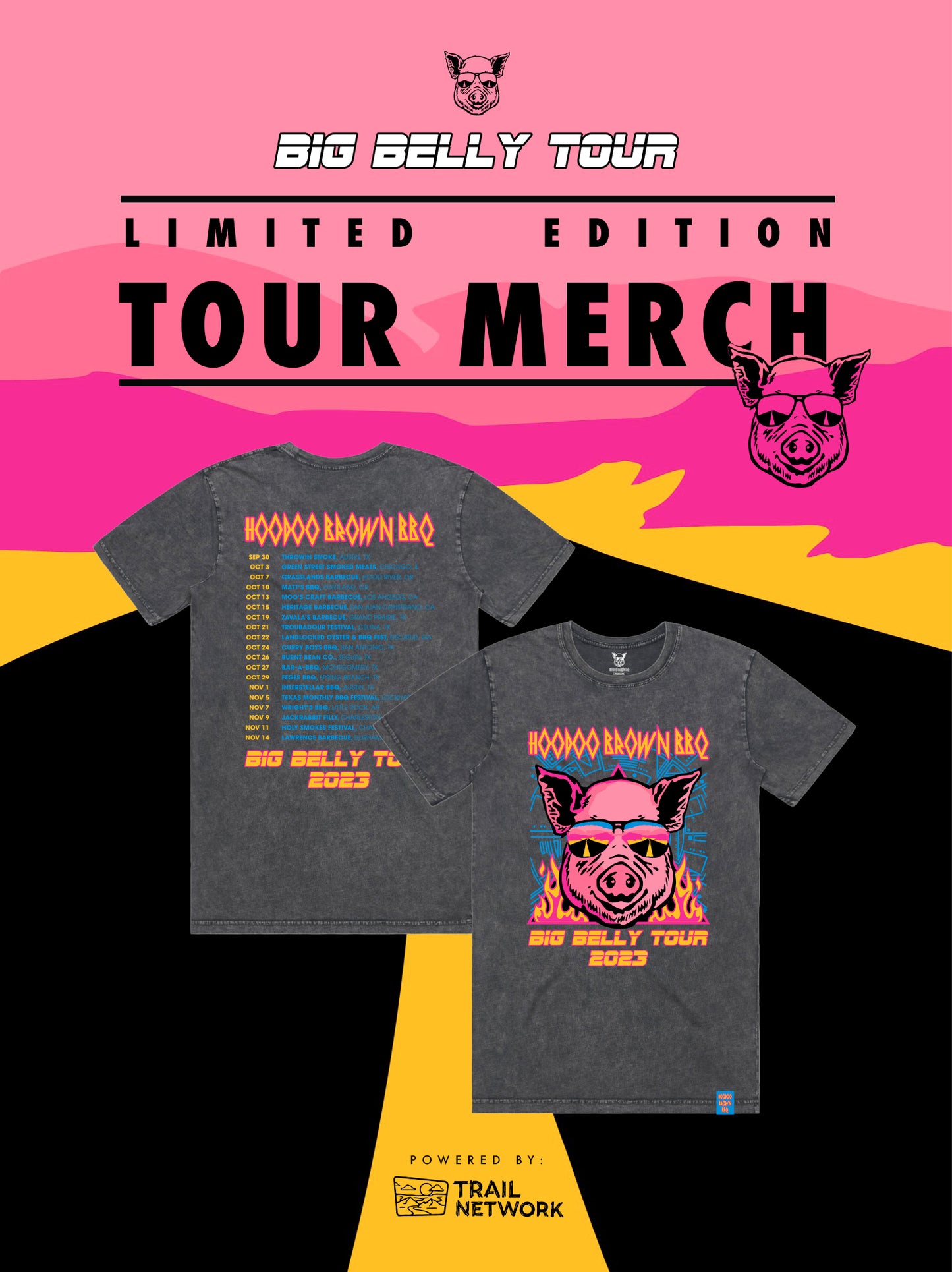 BIG BELLY TOUR 2023 OFFICIAL TEE SHIRT